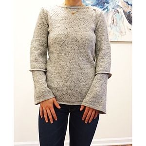 Bell Sleeve Grey Sweater Size XS